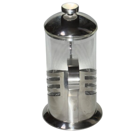 Brandani Italian Style Stainless Steel & Glass French Press Coffee Maker - Picture 3 of 11